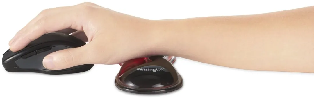 Kensington Slim Ergonomische Duo Gel Muis/Trackball K62440WW - Rood/Zwart