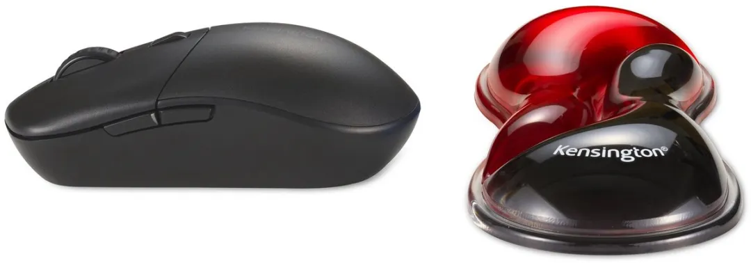 Kensington Slim Ergonomische Duo Gel Muis/Trackball K62440WW - Rood/Zwart - afbeelding 6 van 6