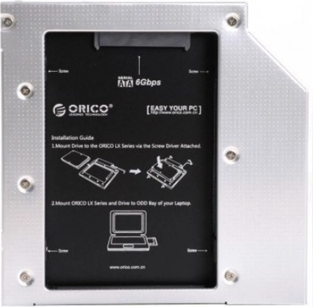 ORICO L127SS-V1 Laptop Optical Bay Caddy 12.7mm - Zilver - afbeelding 6 van 6
