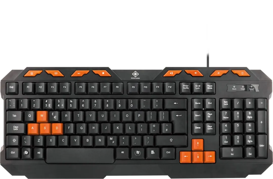 Deltaco GAM-024UK Gaming Toetsenbord - Zwart/Oranje