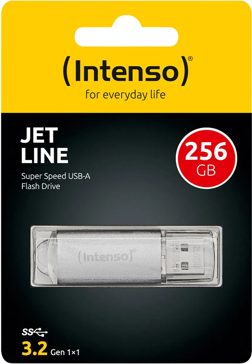 Intenso Jet Line 3541492 USB-stick 256GB - Zilver