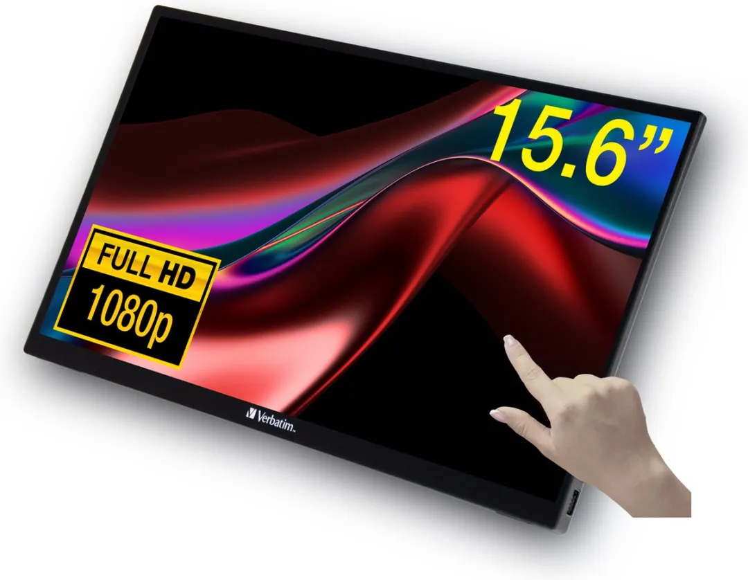 Verbatim PMT-15 Touchscreen Monitor 15,6" - IPS LCD - Zwart