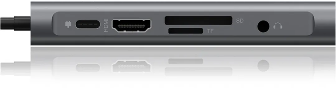 Icy Box IB-DK4040-CPD USB-C 10-in-1 DockingStation 100W - Antraciet