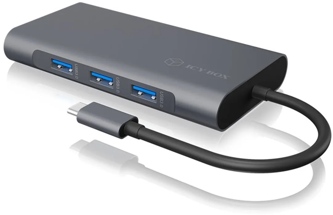 Icy Box IB-DK4040-CPD USB-C 10-in-1 DockingStation 100W