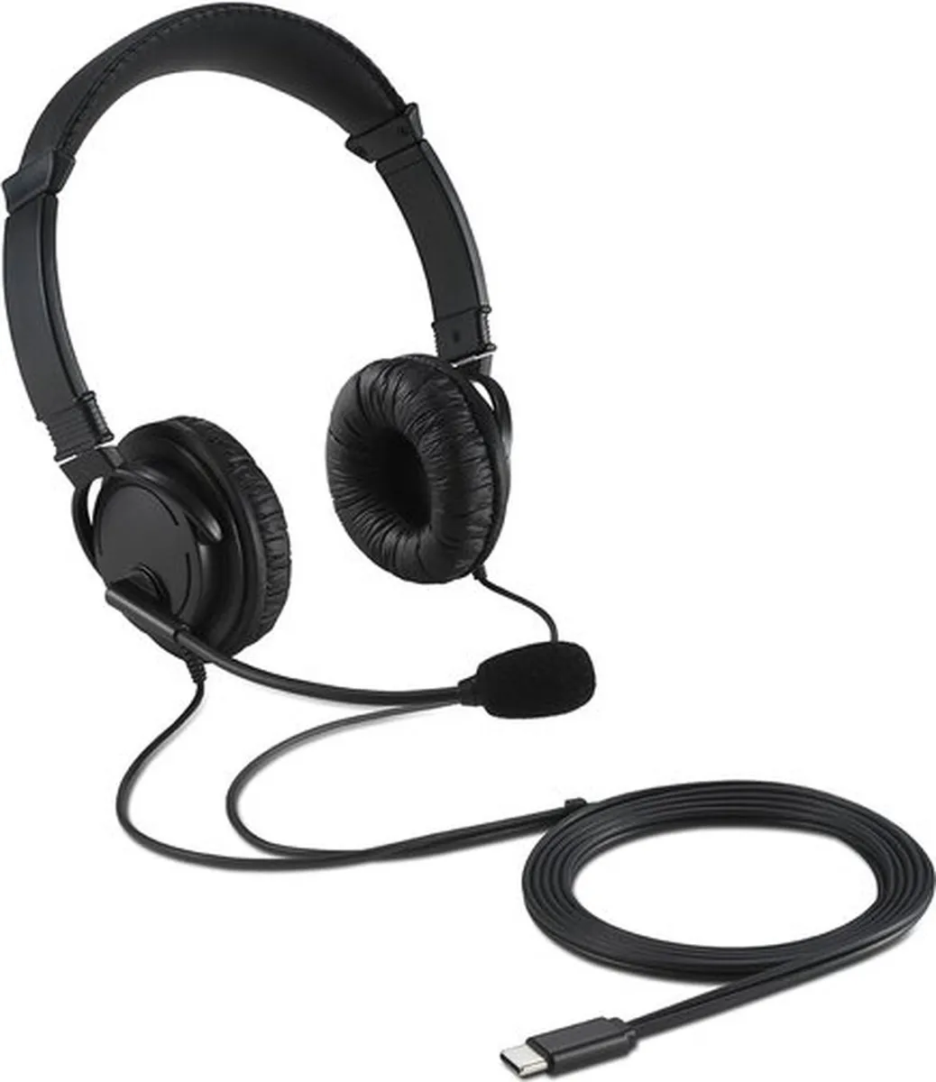 Kensington K97457WW USB-C Hoofdtelefoon Noise-Cancelling - Zwart