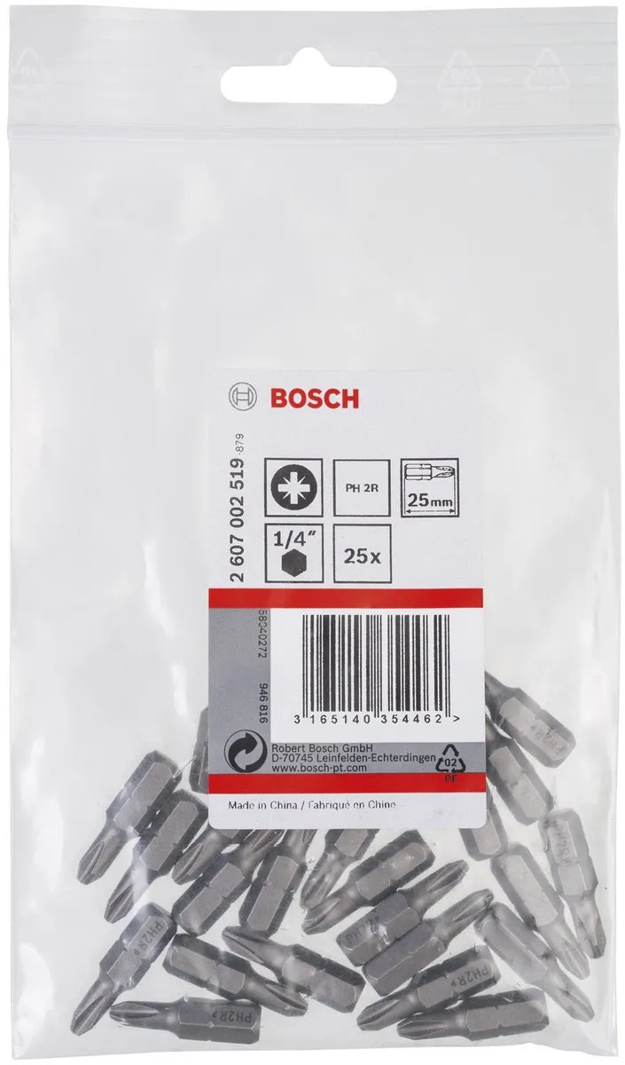 Bosch XH-TORS/PH2R 25MM Bit - 25 Stuks