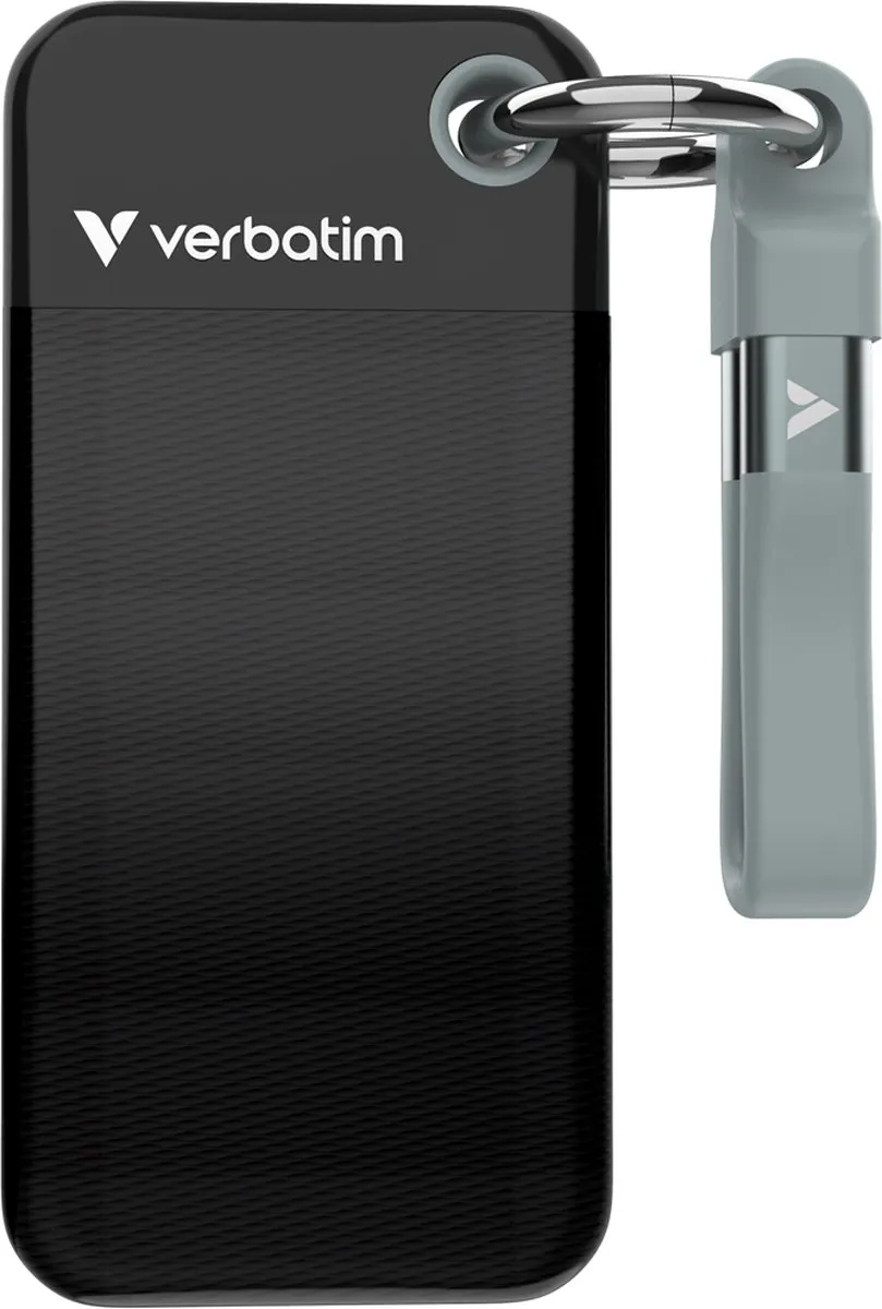 Verbatim Ssd 1Tb Externe Schijf Voor Macbook Windows Sleutelhanger Usb-C 3.2 Gen 2