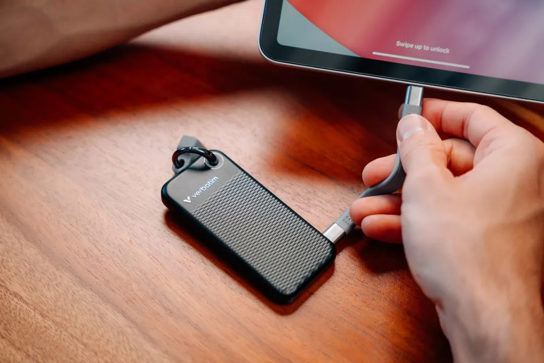 Verbatim Ssd 1Tb Externe Schijf Voor Macbook Windows Sleutelhanger Usb-C 3.2 Gen 2