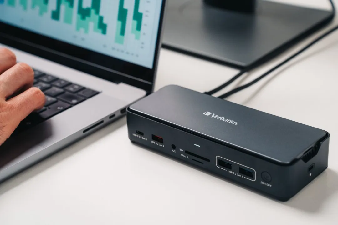 Verbatim CDS-155 USB-C Dockingstation - Grijs/Zwart