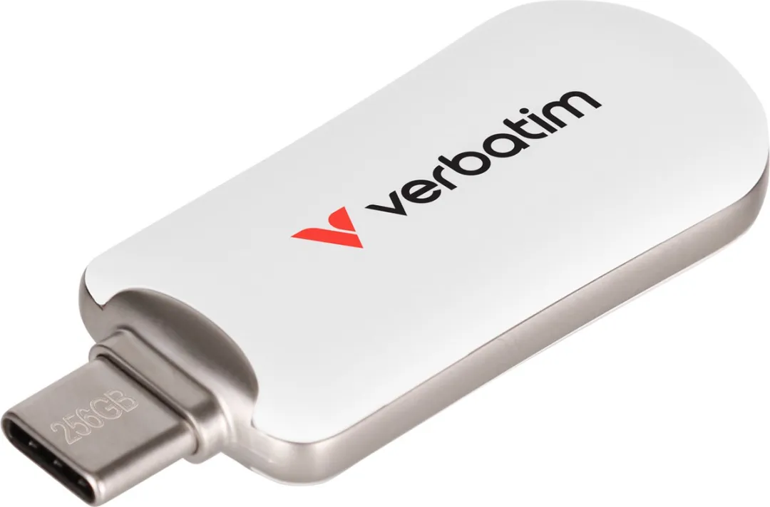 Verbatim 30230 USB Flash Drive 256GB - Type-C Wit - afbeelding 5 van 6