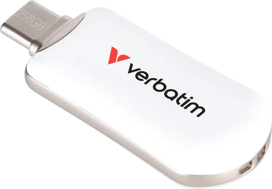 Verbatim 30230 USB Flash Drive 256GB - Type-C Wit - afbeelding 4 van 6