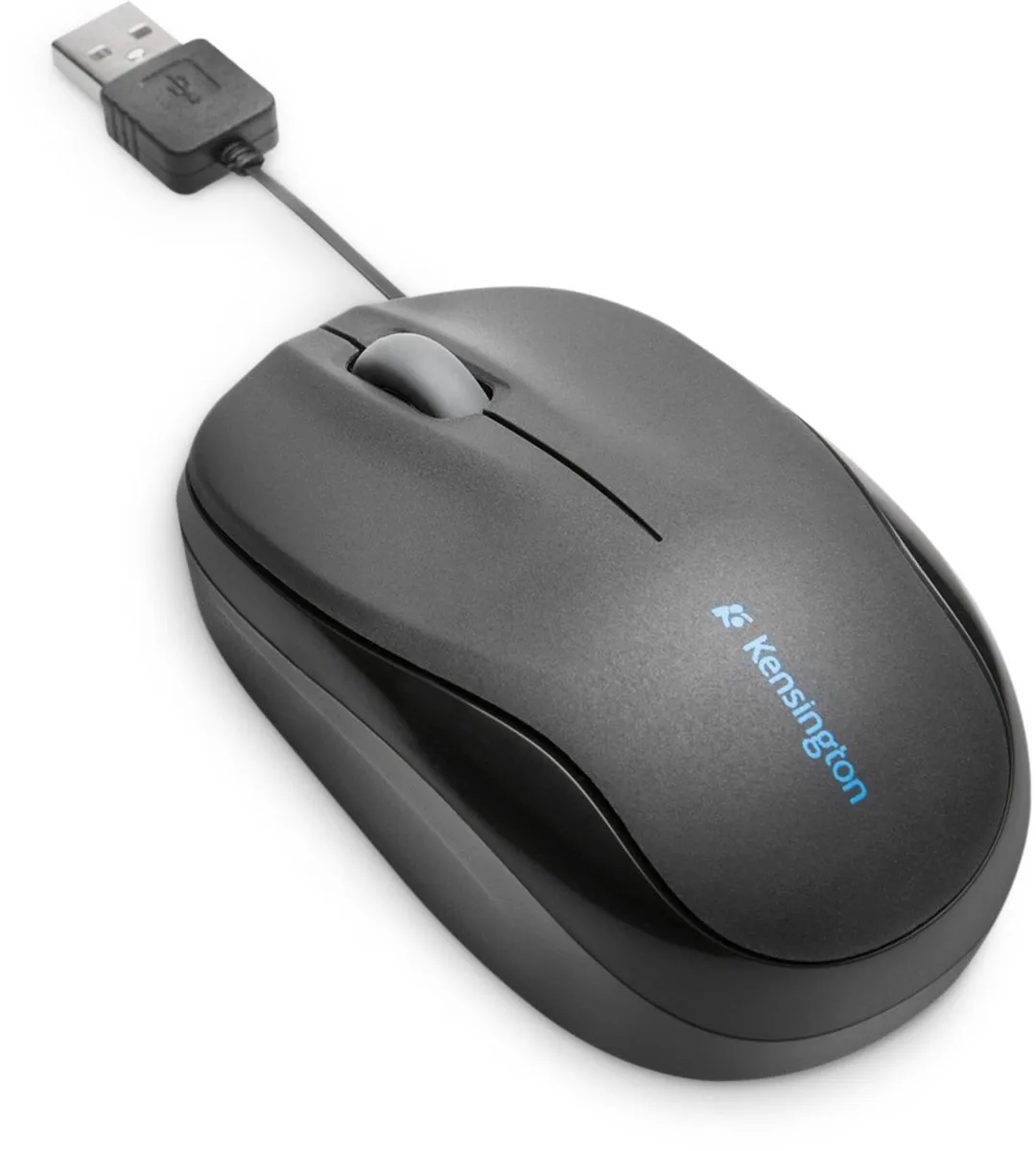 Kensington Pro Fit Intrekbare USB Muis K72339EU - Zwart