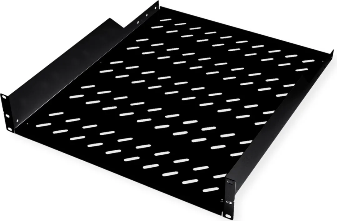 Roline 19-inch Plank 2U 550mm - 25kg - Zwart - afbeelding 3 van 4