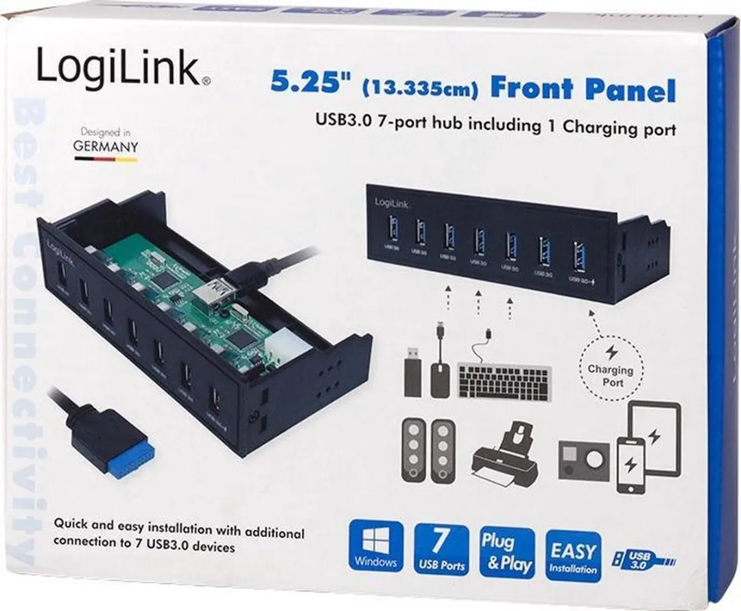 Logilink UA0342 Geheugenkaartlezer Intern - Zwart