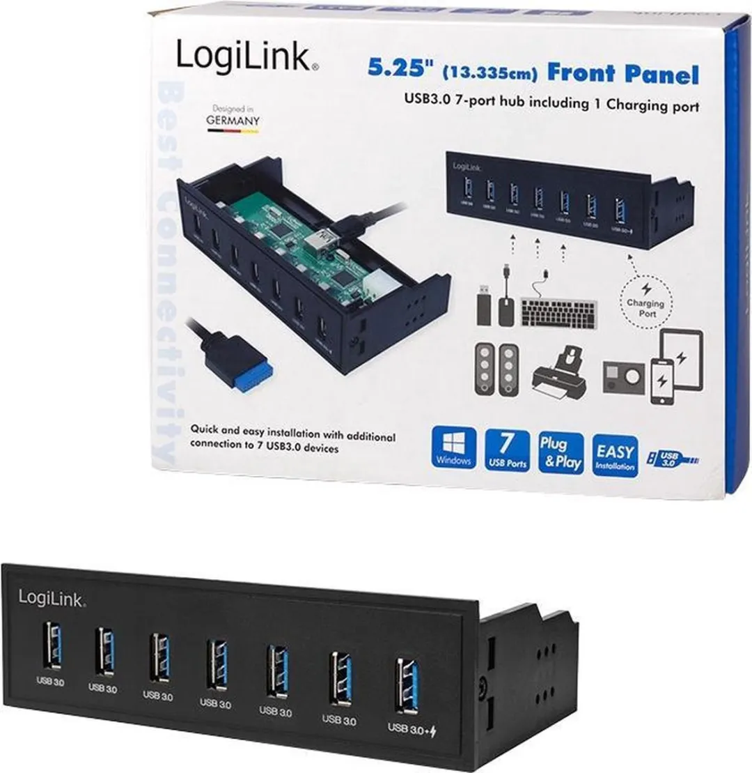 Logilink UA0342 Geheugenkaartlezer Intern - Zwart - afbeelding 6 van 6
