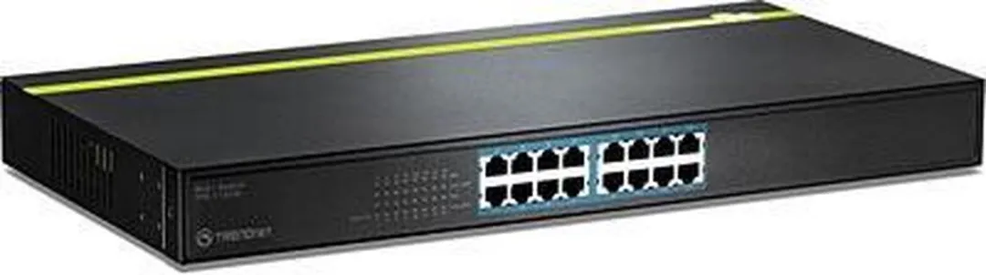 Trendnet TPE-T160H 16-Poort Netwerk Switch - 3.2 Gbps - 250W PoE - Multi
