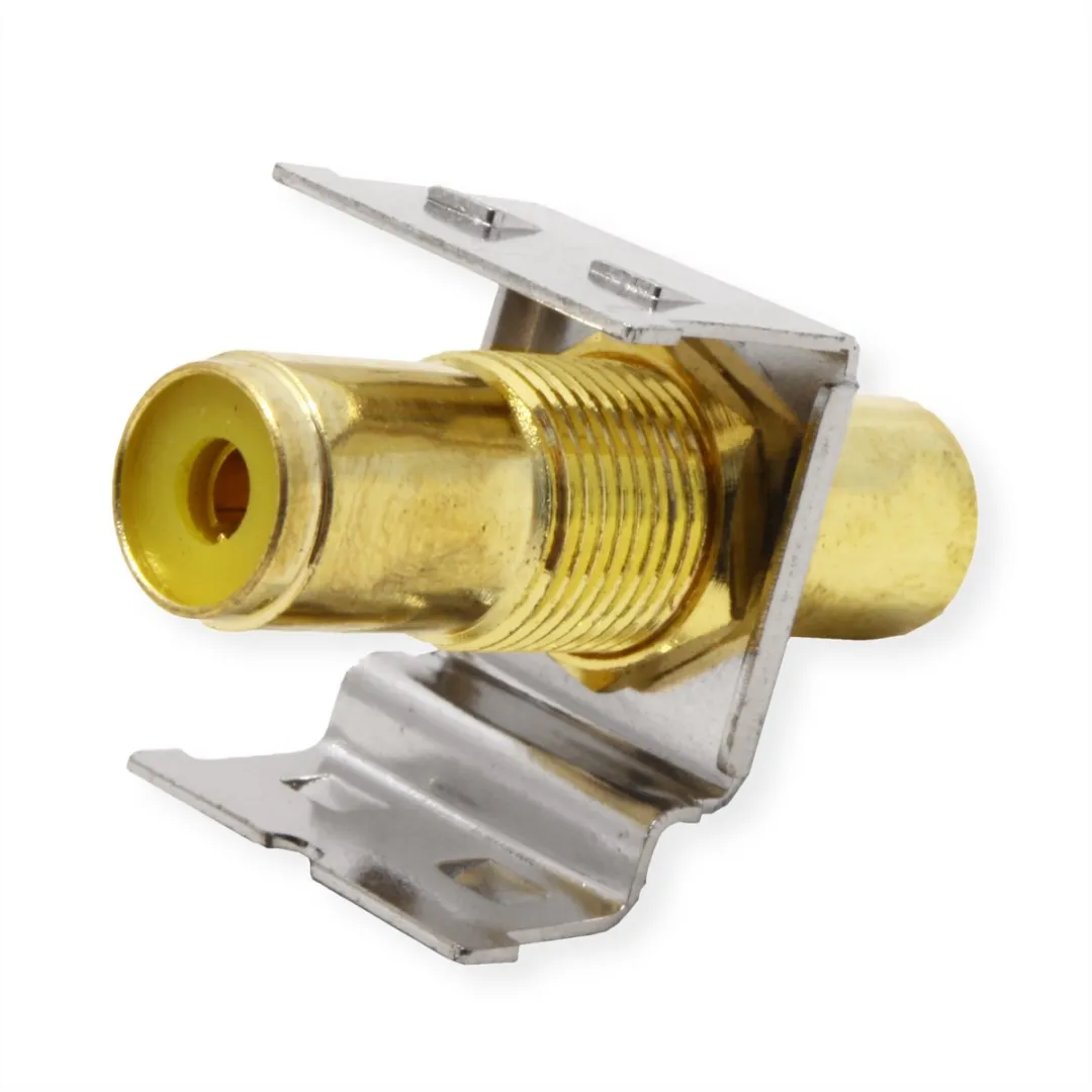 Roline RCA Keystone-koppeling - Geel - afbeelding 5 van 6