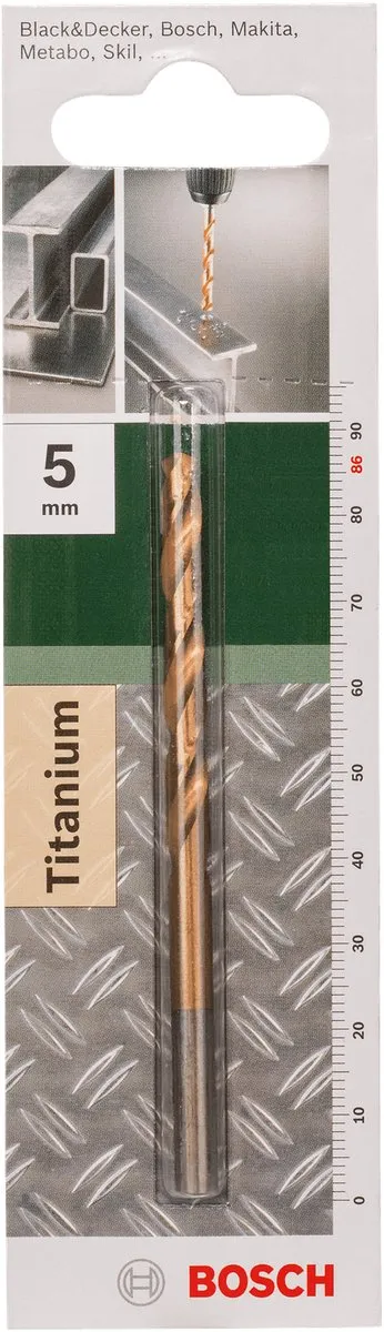 Bosch Metaalboren HSS-TiN 5mm DIN 338 - 1 Stuk