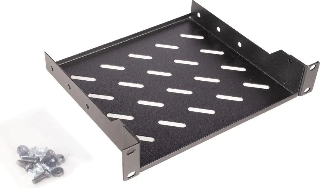 Roline 10-inch Plank 1U 200mm - Zwart - afbeelding 2 van 4
