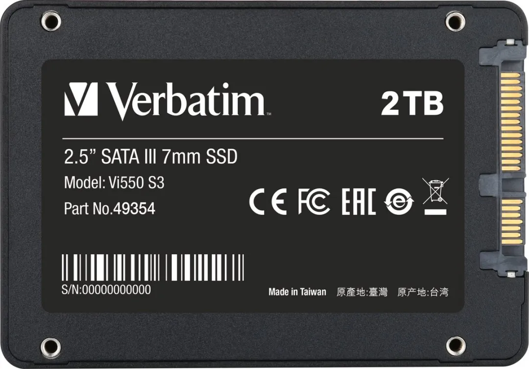 Verbatim VI550 S3 2TB SSD - 2.5 inch SATA