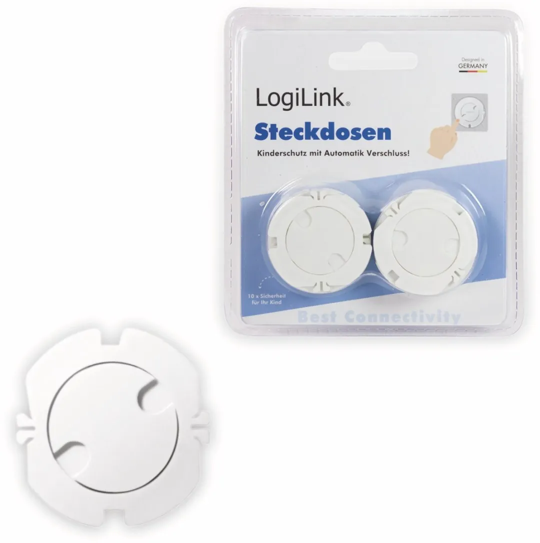 Logilink EC3002 Stopcontactbeveiliging - 10 Stuks - Wit