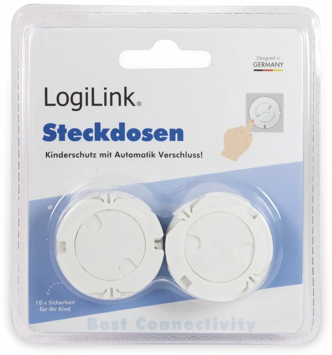 Logilink EC3002 Stopcontactbeveiliging - 10 Stuks - Wit - afbeelding 6 van 6