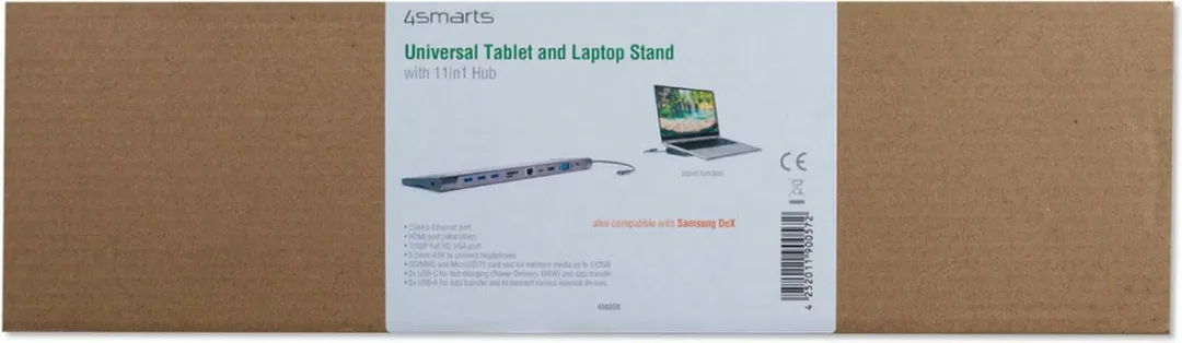 4Smarts Universele 11-in-1 Hub 456358 - 100W/4K - Grijs - afbeelding 6 van 6