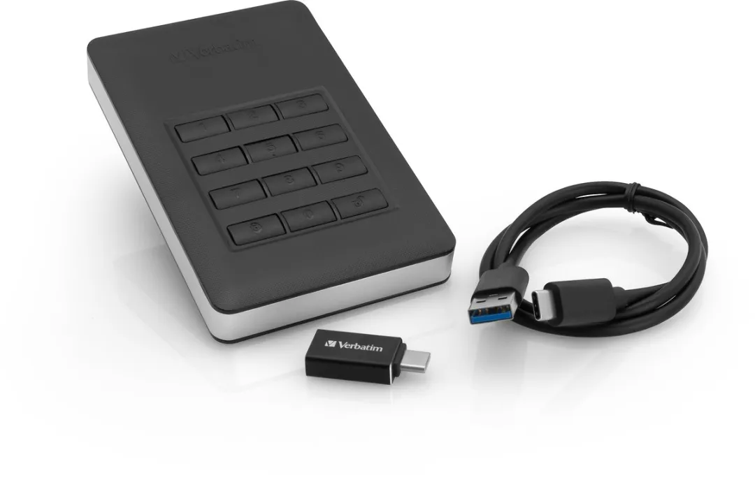 Verbatim Store'n'Go Secure 1TB Externe Harde Schijf - Zwart