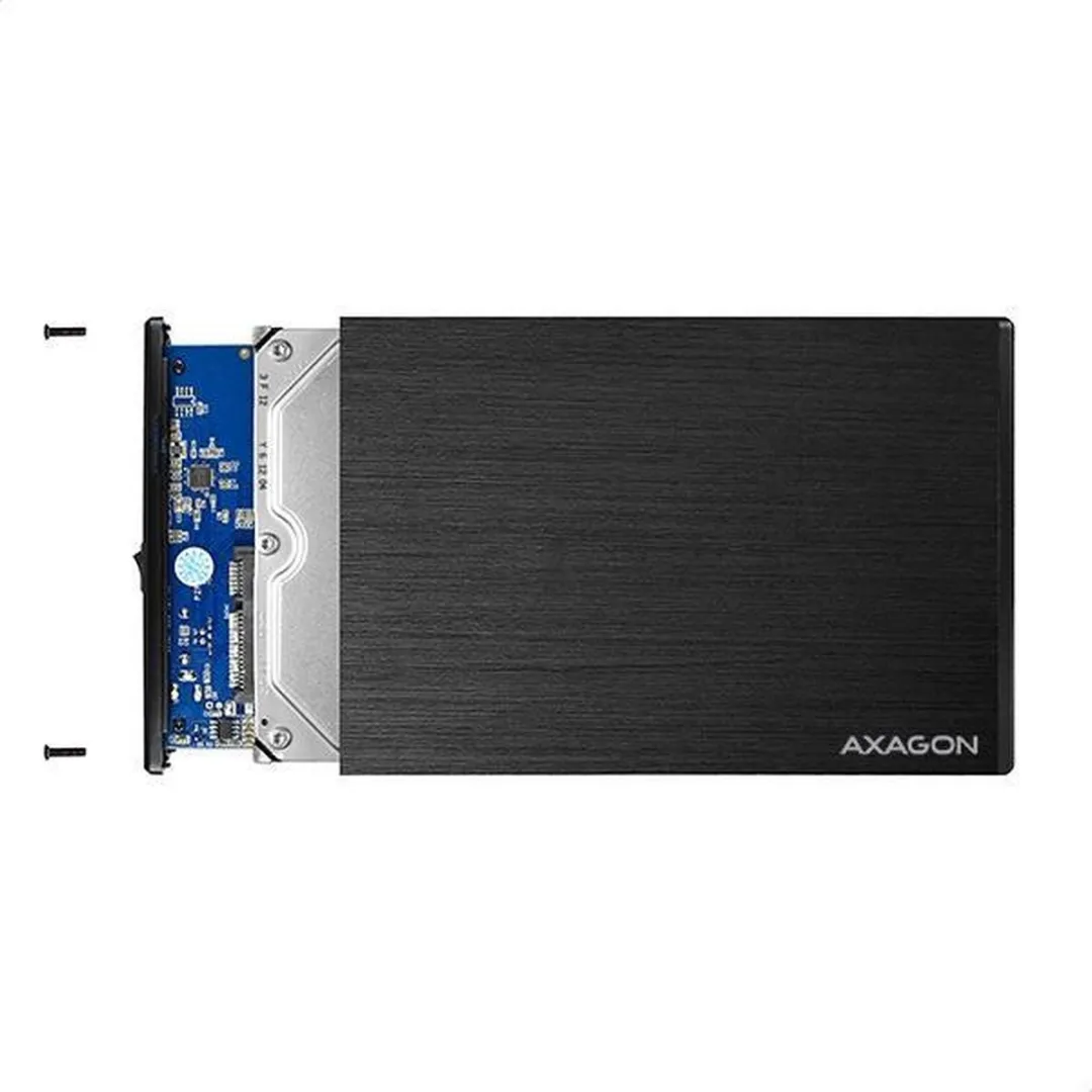 Axagon EE35-XA3 USB3.0 Externe SATA Behuizing - Zwart - afbeelding 6 van 6