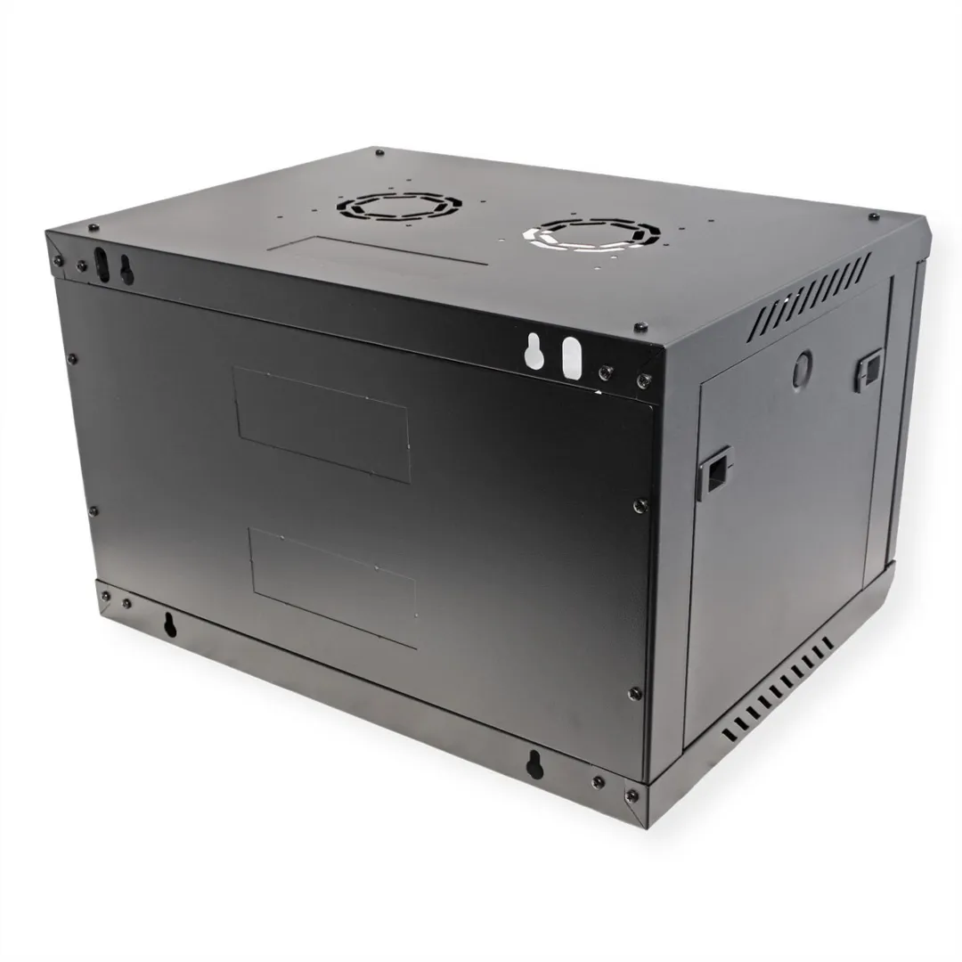 Roline 19-inch Wandbehuizing Basic Plus 6U 600x450mm - Zwart - afbeelding 6 van 6