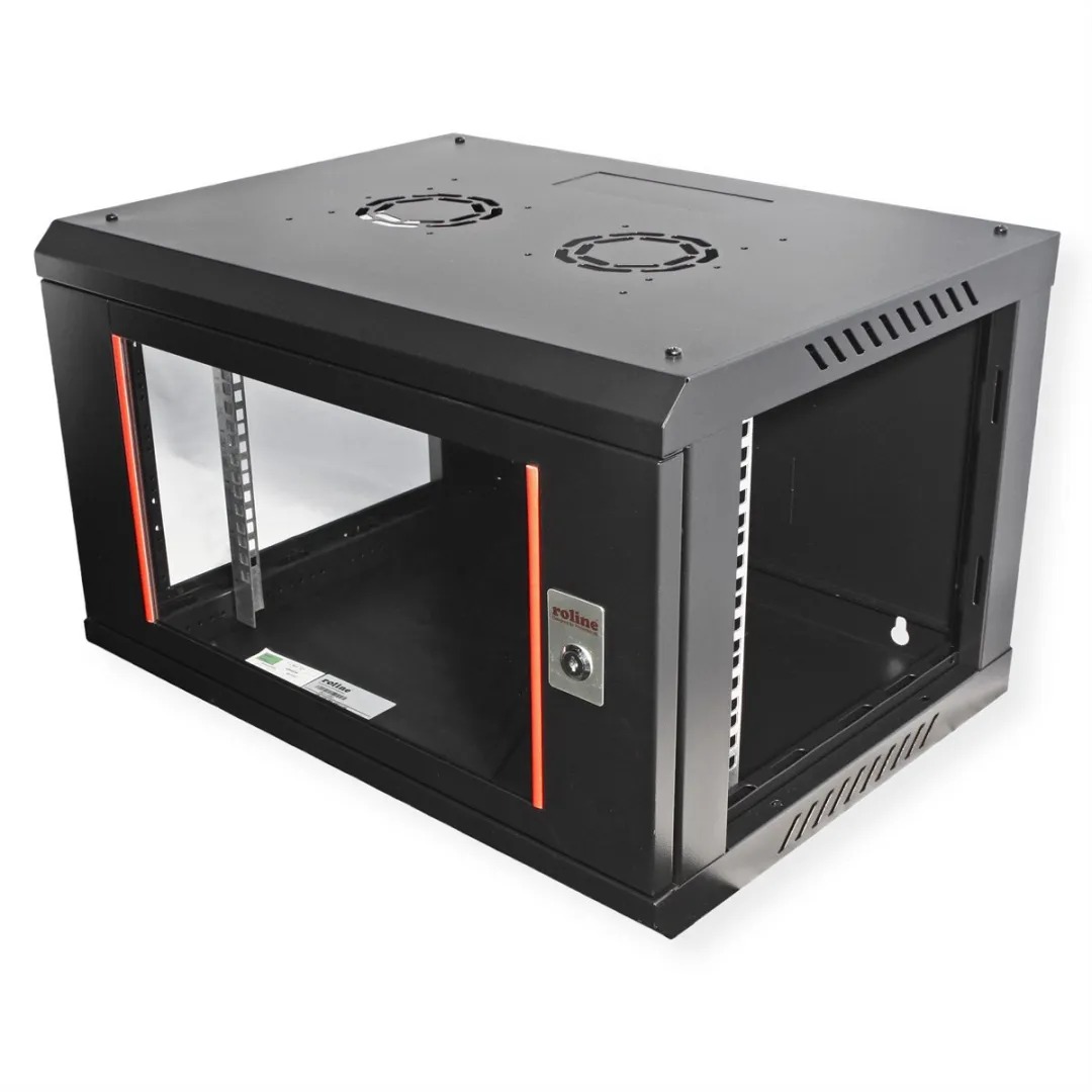 Roline 19-inch Wandbehuizing Basic Plus 6U 600x450mm - Zwart