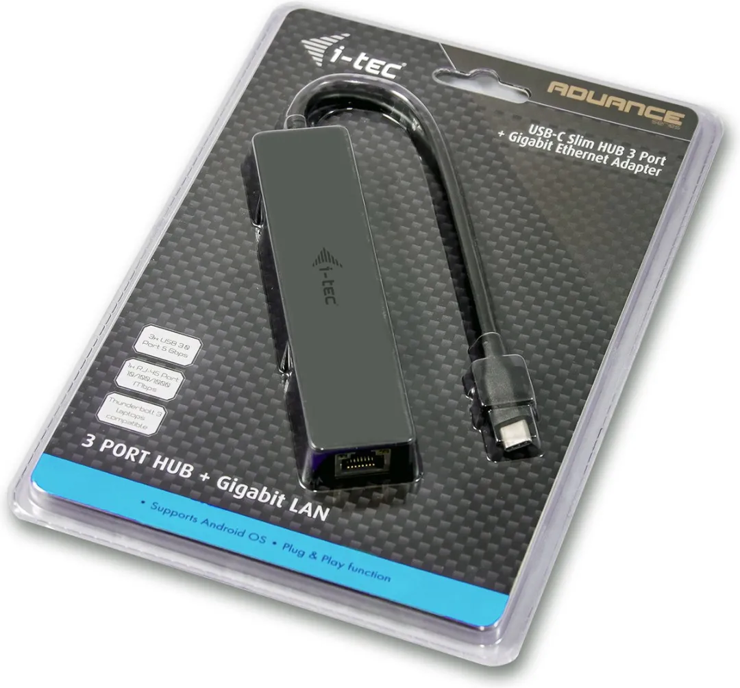I-tec C31GL3SLIM USB-C Netwerkadapter 1000 MBit/s - afbeelding 6 van 6