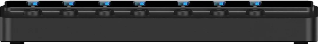 Deltaco UH-739 USB 2.0 Interface Hub 7 Poorten - Zwart - afbeelding 5 van 6