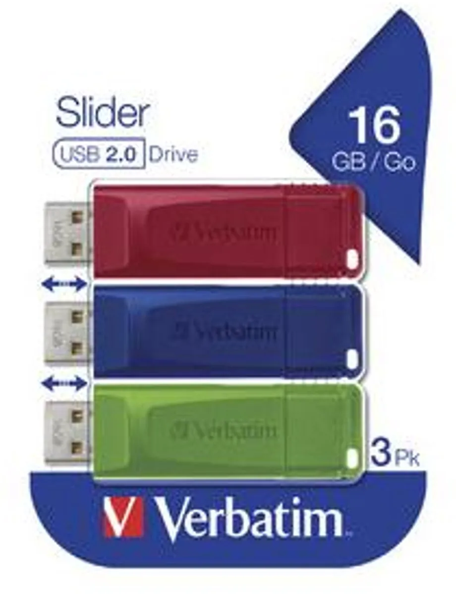 Verbatim Slider USB-stick 16GB