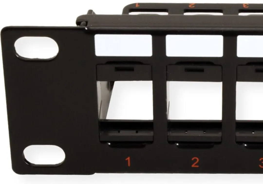 Roline 19" Keystone Patchpaneel 24P - Zwart - afbeelding 2 van 6