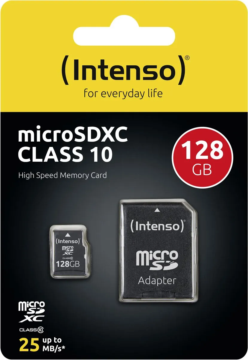 Intenso microSDXC 128GB Class 10 - Incl. SD-adapter