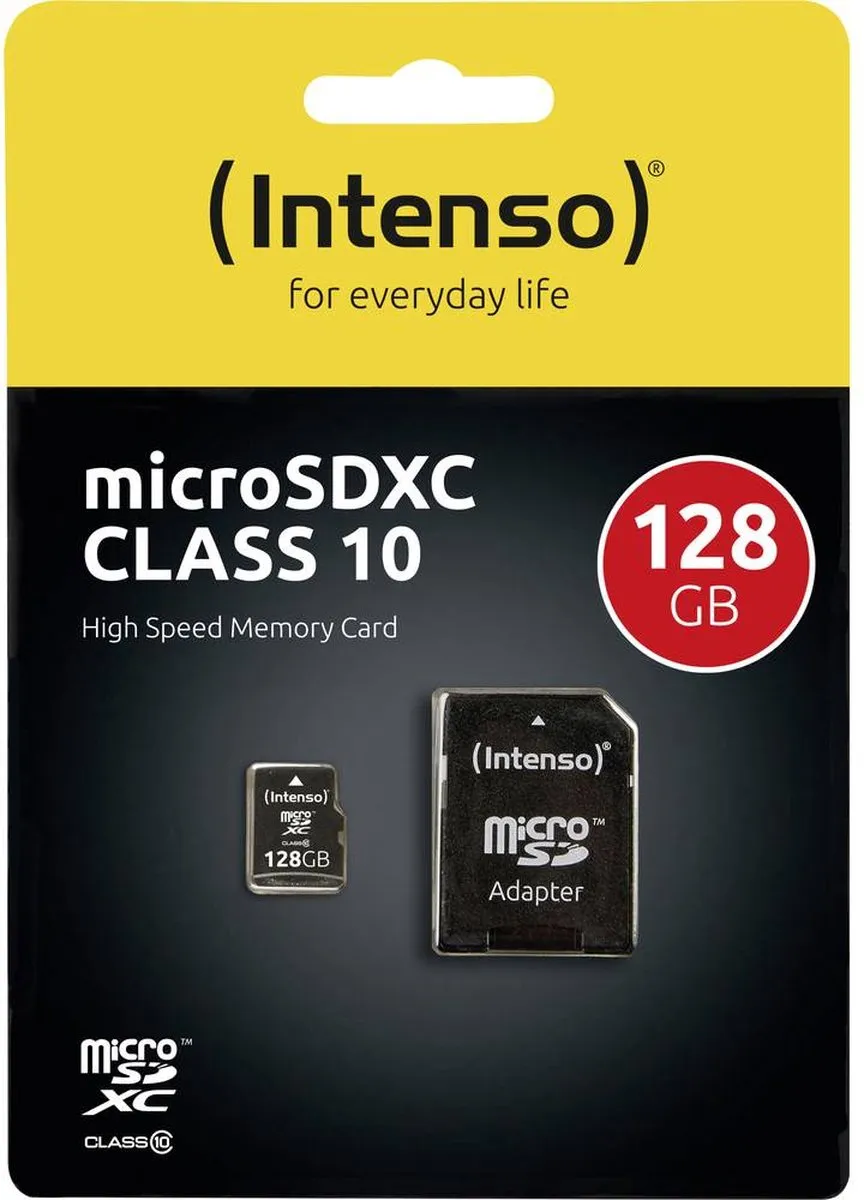 Intenso microSDXC 128GB Class 10 - Incl. SD-adapter