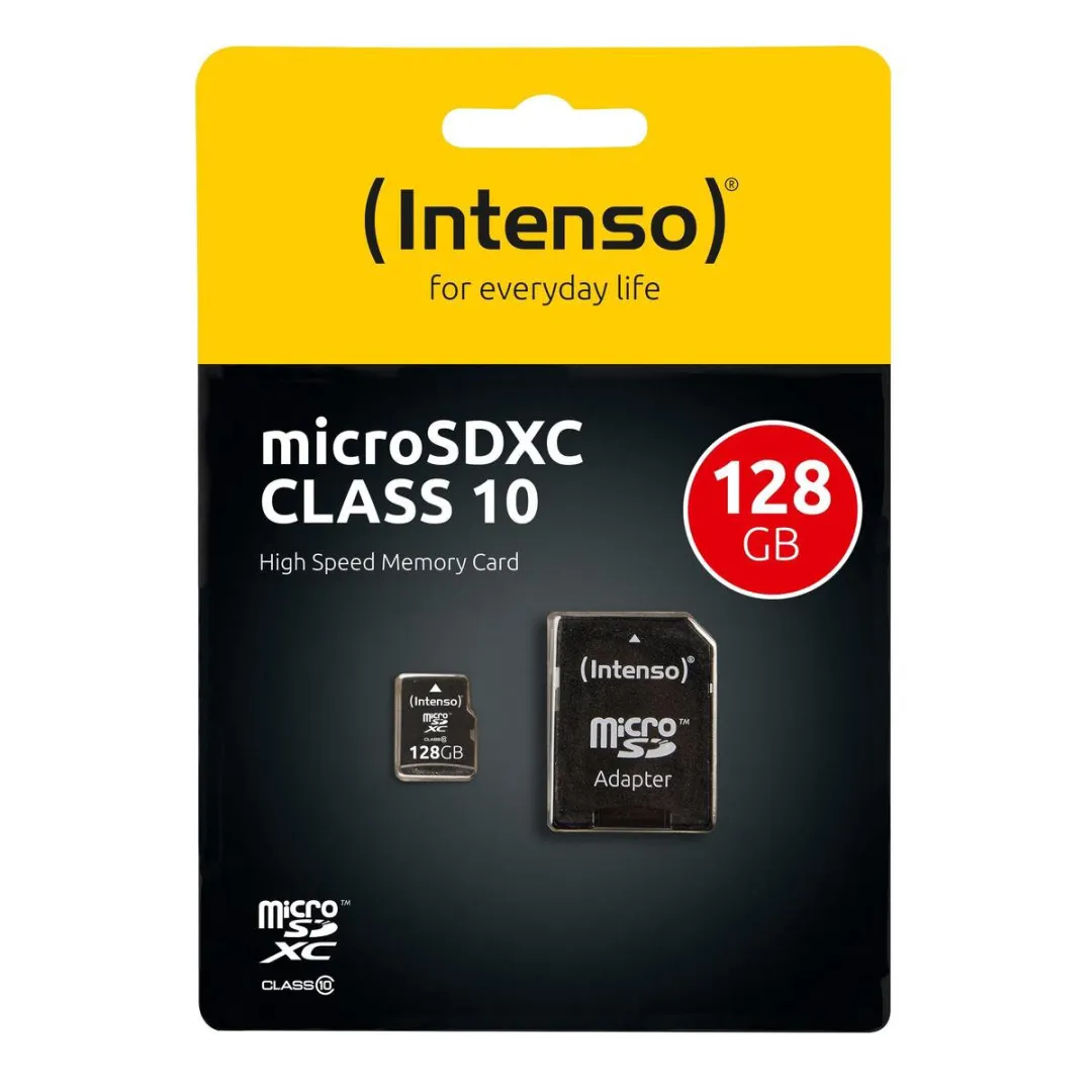 Intenso microSDXC 128GB Class 10 - Incl. SD-adapter - afbeelding 6 van 6