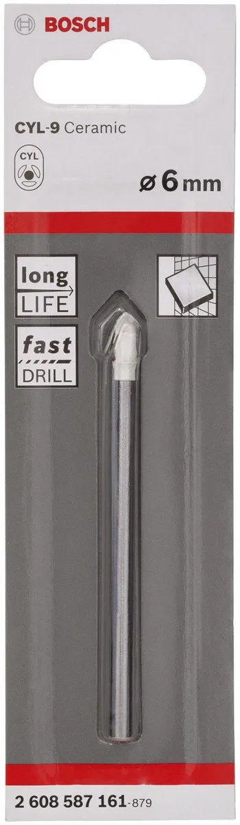 Bosch Tegelboren CYL-9 Ceramic 6x80mm - Metaal - 20 Stuks