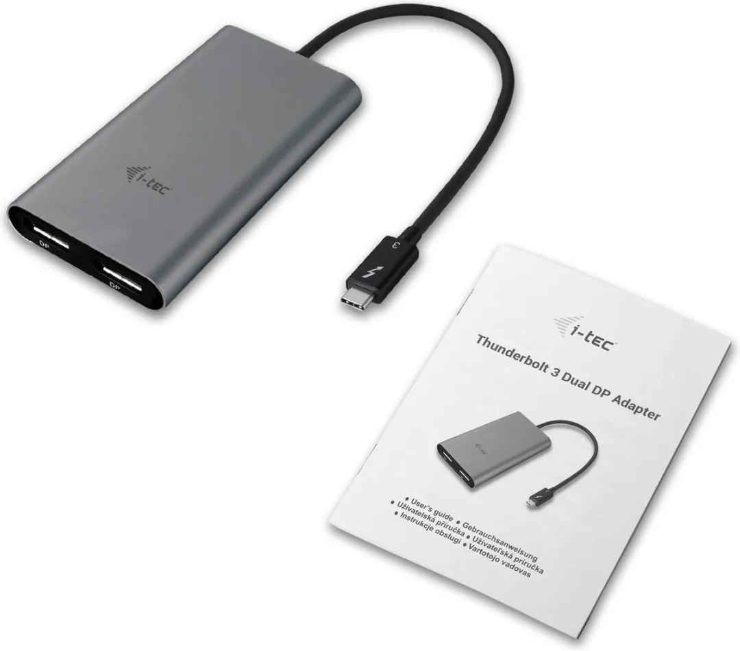 I-tec Thunderbolt 3 Dual DP Video Adapter TB3DUAL4KDP - Zwart - afbeelding 6 van 6