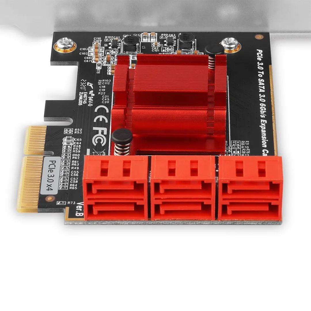 Axagon PCES-SA6 Interfacekaart Intern SATA