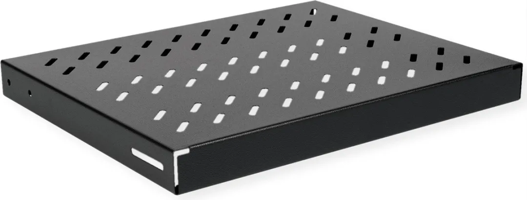 Roline 19-inch Plank 1U 350mm - 50kg Zwart - afbeelding 2 van 4