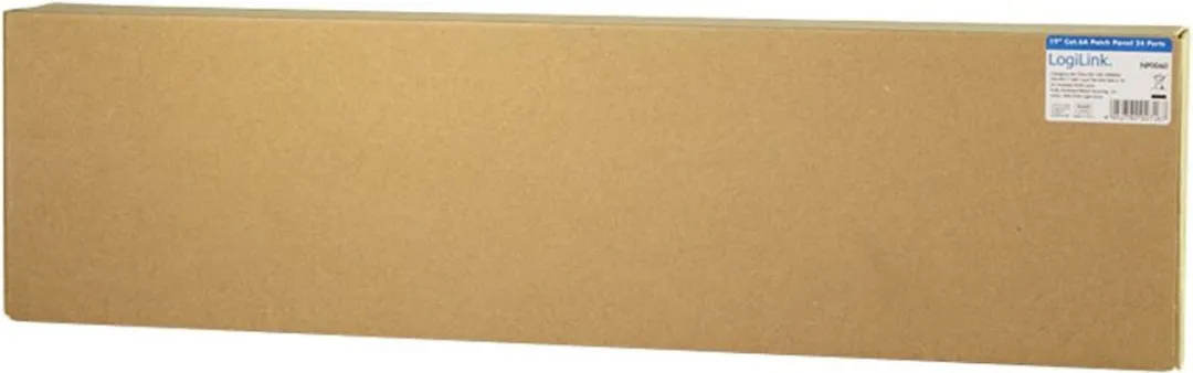 Logilink NP0060 Patchpaneel 24 Poorten CAT6A - 19" Grijs