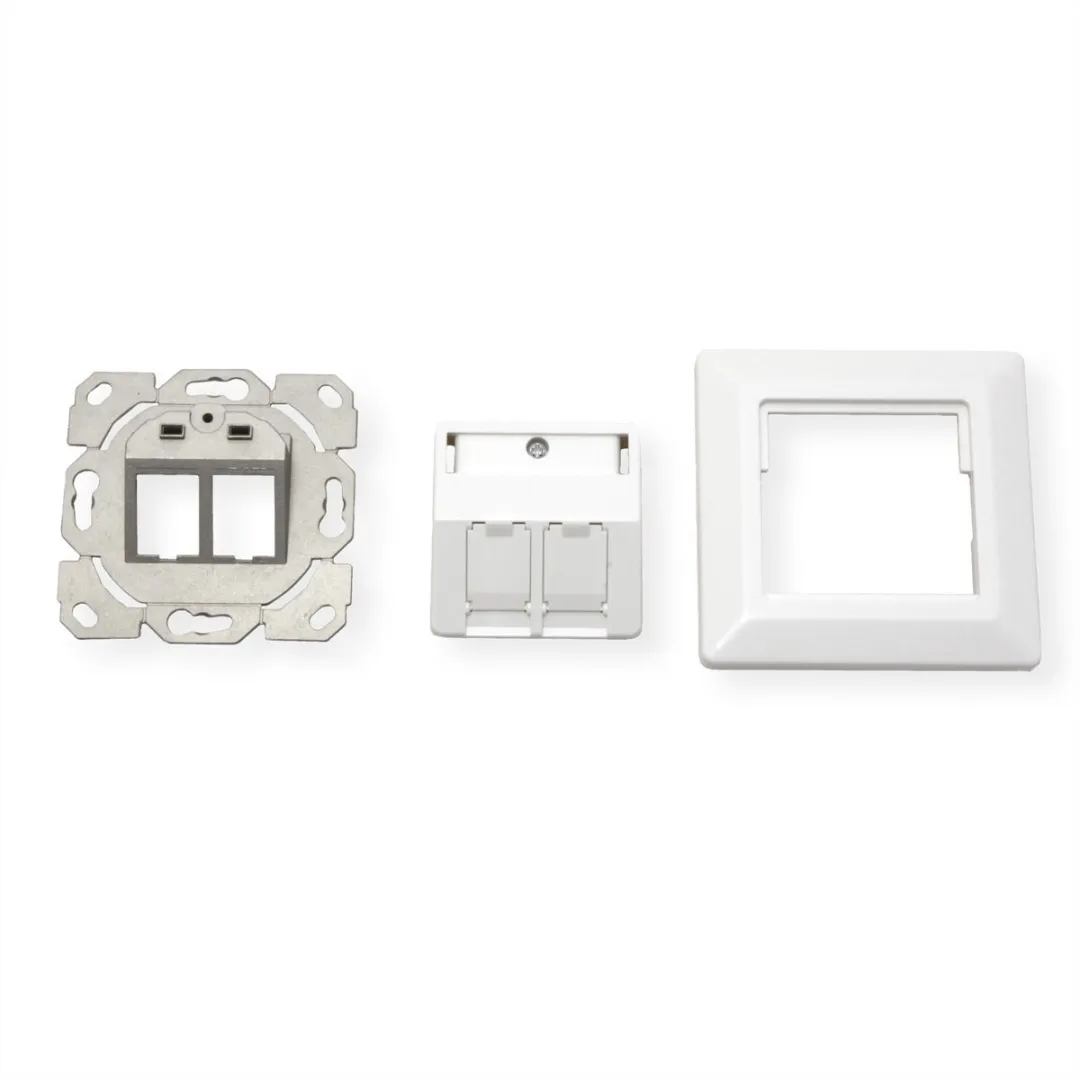 Roline 2-voudig Inbouwdoos Modulehouder - Wit