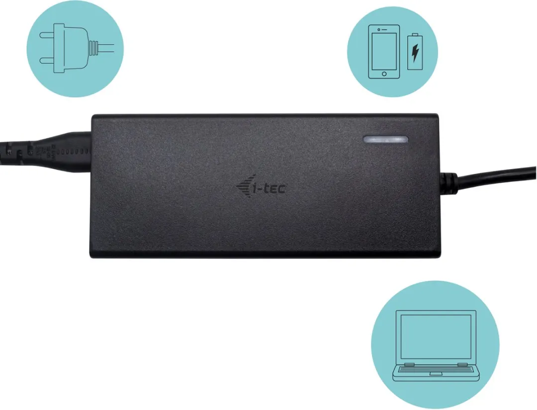 I-tec C31DUALDPDOCKPD65W USB-C Dual Display Docking Station 65W - Zwart