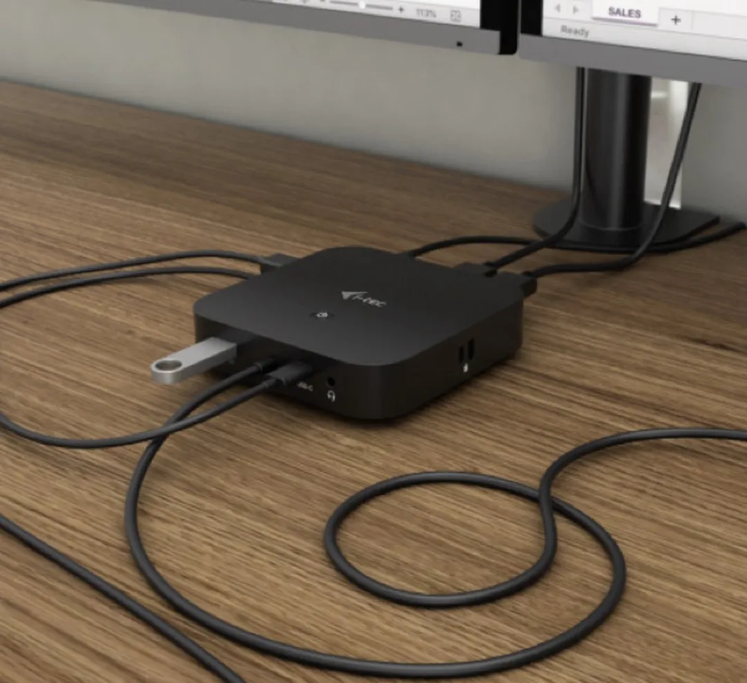 I-tec C31DUALDPDOCKPD65W USB-C Dual Display Docking Station 65W - Zwart - afbeelding 6 van 6