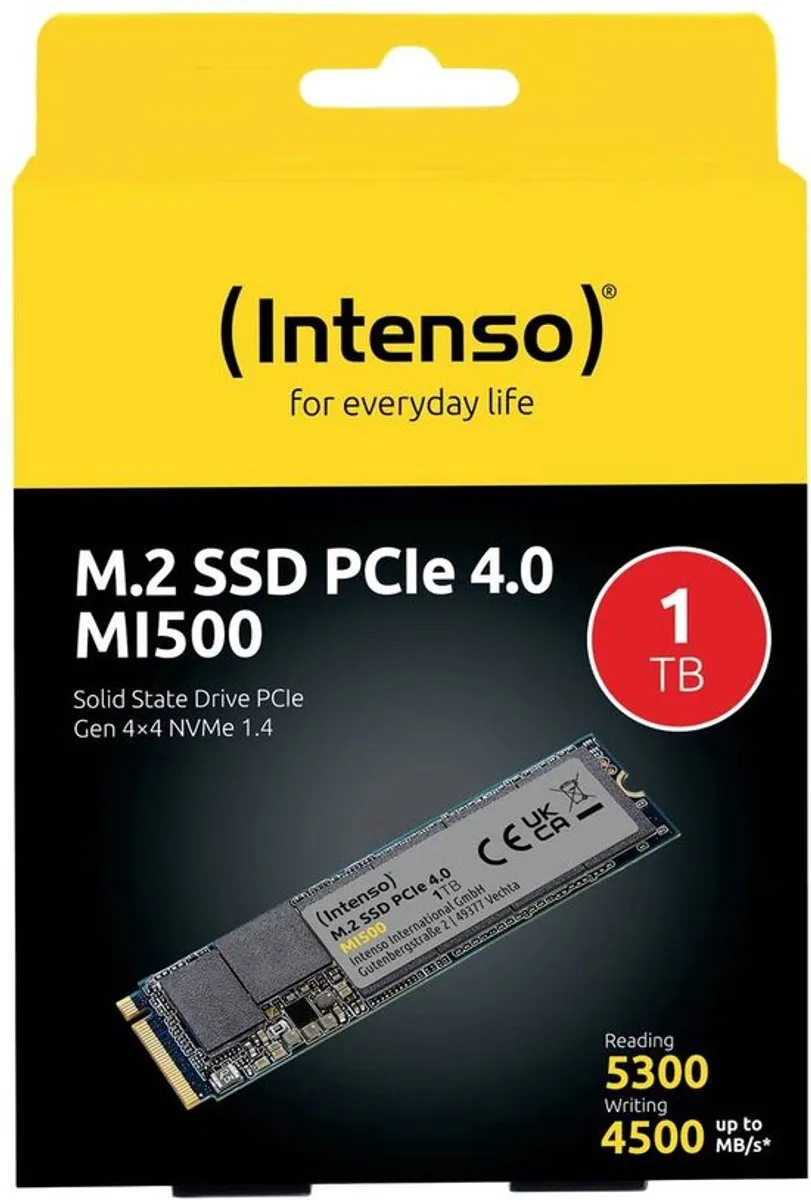 Intenso MI500 M.2 SSD 1TB - PCIe 4.0 NVMe - afbeelding 6 van 6