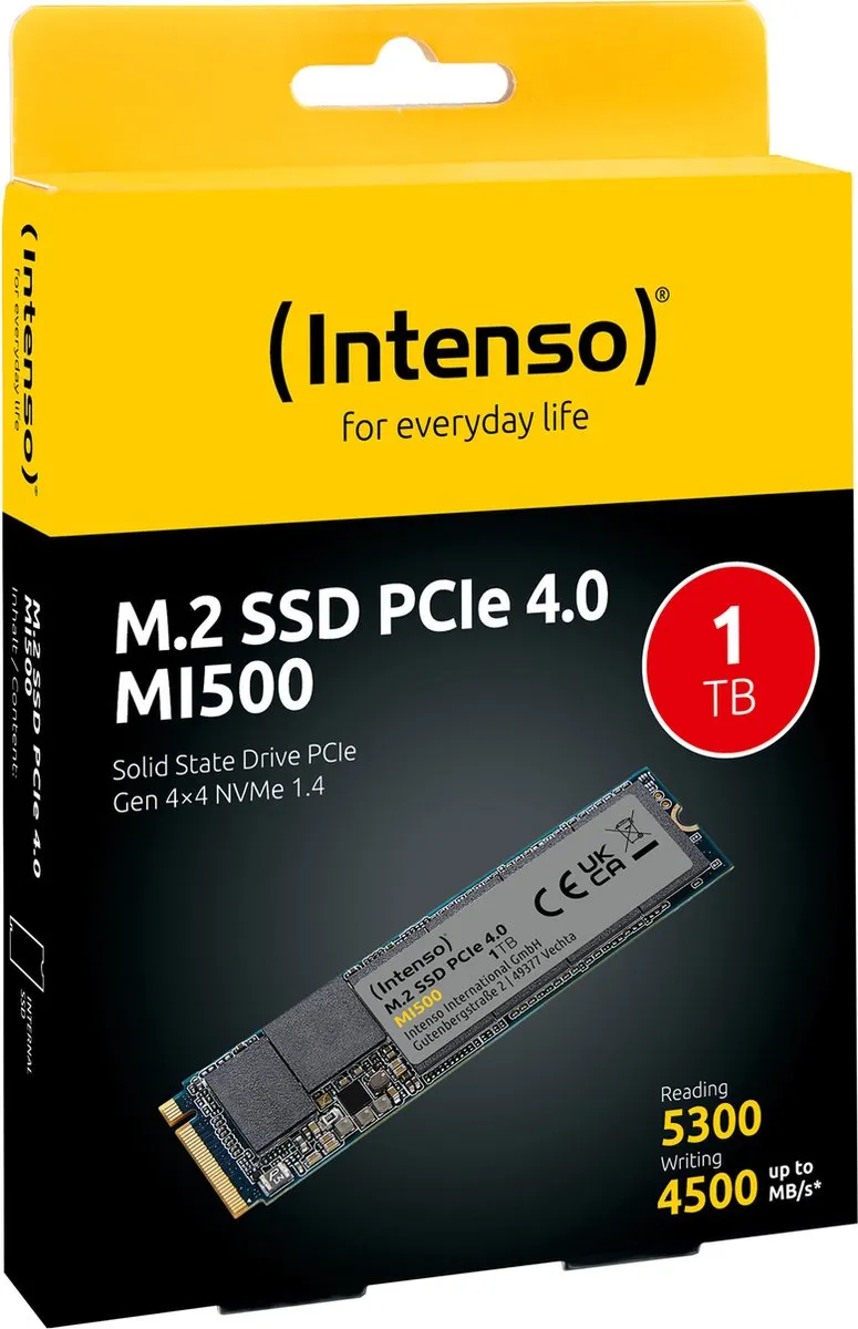 Intenso MI500 M.2 SSD 1TB - PCIe 4.0 NVMe