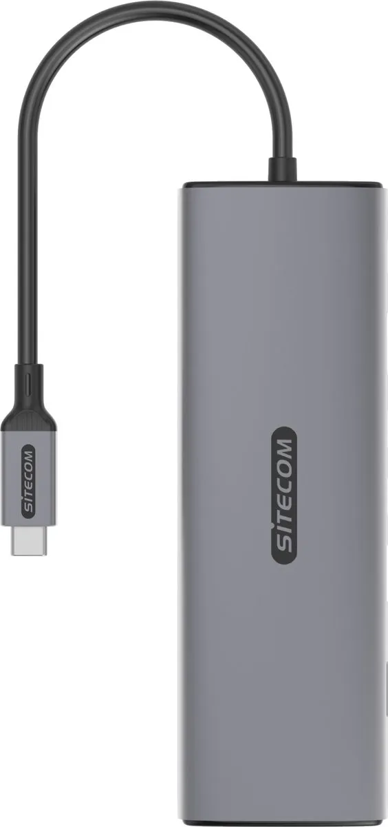 Sitecom CN-5607 8-in-1 USB-C Multiport Hub - Zilver