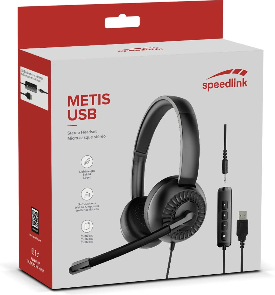 Speedlink Metis USB Headset - Zwart